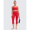 image:imageCRZ YOGA Butterluxe Yoga Capris Leggings 19  High Waisted Workout Buttery Soft Athletic Lounge Womens Crop PantsAurora Red