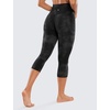 image:imageCRZ YOGA Butterluxe Yoga Capris Leggings 19  High Waisted Workout Buttery Soft Athletic Lounge Womens Crop PantsBlack Tie Dye Flowers