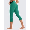 image:imageCRZ YOGA Butterluxe Yoga Capris Leggings 19  High Waisted Workout Buttery Soft Athletic Lounge Womens Crop PantsCascadia Green