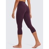 image:imageCRZ YOGA Butterluxe Yoga Capris Leggings 19  High Waisted Workout Buttery Soft Athletic Lounge Womens Crop PantsDeep Purple