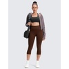 image:imageCRZ YOGA Butterluxe Yoga Capris Leggings 19  High Waisted Workout Buttery Soft Athletic Lounge Womens Crop PantsLava Brown
