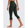 image:imageCRZ YOGA Butterluxe Yoga Capris Leggings 19  High Waisted Workout Buttery Soft Athletic Lounge Womens Crop PantsLegend Green