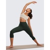 image:imageCRZ YOGA Butterluxe Yoga Capris Leggings 19  High Waisted Workout Buttery Soft Athletic Lounge Womens Crop PantsLegend Green