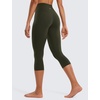 image:imageCRZ YOGA Butterluxe Yoga Capris Leggings 19  High Waisted Workout Buttery Soft Athletic Lounge Womens Crop PantsOlive Green