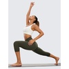 image:imageCRZ YOGA Butterluxe Yoga Capris Leggings 19  High Waisted Workout Buttery Soft Athletic Lounge Womens Crop PantsOlive Green