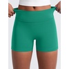 image:imageCRZ YOGA Girls Butterluxe No Front Seam Athletic Biker Shorts  Dance Casual Yoga Kids Teen SummerCascadia Green