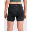 image:imageCRZ YOGA Girls Butterluxe No Front Seam Athletic Biker Shorts  Dance Casual Yoga Kids Teen SummerDark Grey Camouflage 2