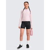 image:imageCRZ YOGA Girls Butterluxe No Front Seam Athletic Biker Shorts  Dance Casual Yoga Kids Teen SummerDark Grey Camouflage 2