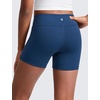 image:imageCRZ YOGA Girls Butterluxe No Front Seam Athletic Biker Shorts  Dance Casual Yoga Kids Teen SummerFrench Navy