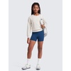 image:imageCRZ YOGA Girls Butterluxe No Front Seam Athletic Biker Shorts  Dance Casual Yoga Kids Teen SummerFrench Navy