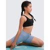 image:imageCRZ YOGA Girls Butterluxe Racerback Sports Bra  Yoga Athletic Casual Tops Scoop Neck Padded Crop Kids TeenBlack