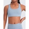 image:imageCRZ YOGA Girls Butterluxe Racerback Sports Bra  Yoga Athletic Casual Tops Scoop Neck Padded Crop Kids TeenCambric Blue