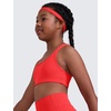 image:imageCRZ YOGA Girls Butterluxe Racerback Sports Bra  Yoga Athletic Casual Tops Scoop Neck Padded Crop Kids TeenDeep Red