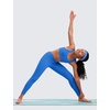 image:imageCRZ YOGA Girls Butterluxe Racerback Sports Bra  Yoga Athletic Casual Tops Scoop Neck Padded Crop Kids TeenSparkle Blue