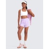 image:imageCRZ YOGA Girls Butterluxe Racerback Sports Bra  Yoga Athletic Casual Tops Scoop Neck Padded Crop Kids TeenWhite