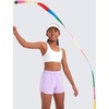 image:imageCRZ YOGA Girls Butterluxe Racerback Sports Bra  Yoga Athletic Casual Tops Scoop Neck Padded Crop Kids TeenWhite