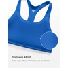 image:imageCRZ YOGA Girls Softness Mold Butterluxe Racerback Sports Bra  Athletic Yoga Casual U Neck Scoop Teen KidsSparkle Blue