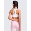 image:imageCRZ YOGA Girls Softness Mold Butterluxe Racerback Sports Bra  Athletic Yoga Casual U Neck Scoop Teen KidsWhite