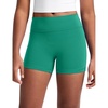 image:imageCRZ YOGA Girls Butterluxe No Front Seam Athletic Biker Shorts  Dance Casual Yoga Kids Teen SummerCascadia Green