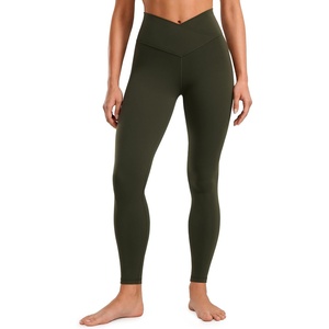 image:imageCRZ YOGA Butterluxe Crossover Waist Leggings 28  Criss Cross Full Length Workout Athletic Womens Yoga PantsOlive Green