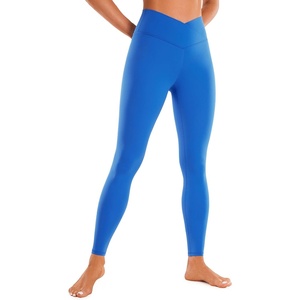image:imageCRZ YOGA Butterluxe Crossover Waist Leggings 28  Criss Cross Full Length Workout Athletic Womens Yoga PantsSparkle Blue