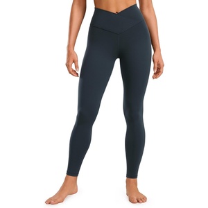 image:imageCRZ YOGA Butterluxe Crossover Waist Leggings 28  Criss Cross Full Length Workout Athletic Womens Yoga PantsTrue Navy