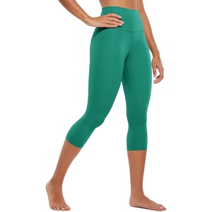 image:imageCRZ YOGA Butterluxe Yoga Capris Leggings 19  High Waisted Workout Buttery Soft Athletic Lounge Womens Crop PantsCascadia Green