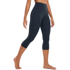image:imageCRZ YOGA Butterluxe Yoga Capris Leggings 19  High Waisted Workout Buttery Soft Athletic Lounge Womens Crop PantsTrue Navy