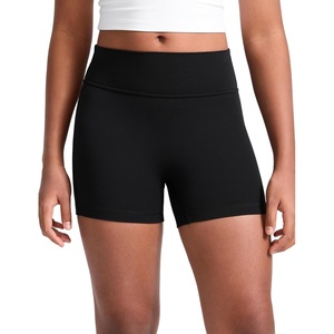image:imageCRZ YOGA Girls Butterluxe No Front Seam Athletic Biker Shorts  Dance Casual Yoga Kids Teen SummerBlack