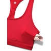 image:imageCRZ YOGA Butterlift CutOut Racerback Sports Bras for Women  Scoop Neck Medium Impact Padded Pilates Gym Workout TopAurora Red
