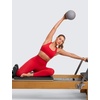 image:imageCRZ YOGA Butterlift CutOut Racerback Sports Bras for Women  Scoop Neck Medium Impact Padded Pilates Gym Workout TopAurora Red