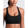 image:imageCRZ YOGA Butterlift CutOut Racerback Sports Bras for Women  Scoop Neck Medium Impact Padded Pilates Gym Workout TopBlack