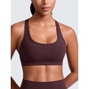 image:imageCRZ YOGA Butterlift CutOut Racerback Sports Bras for Women  Scoop Neck Medium Impact Padded Pilates Gym Workout TopRipe Plum