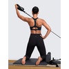 image:imageCRZ YOGA Butterlift CutOut Racerback Sports Bras for Women  Scoop Neck Medium Impact Padded Pilates Gym Workout TopTrue Navy