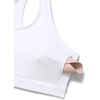 image:imageCRZ YOGA Butterlift CutOut Racerback Sports Bras for Women  Scoop Neck Medium Impact Padded Pilates Gym Workout TopWhite