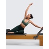 image:imageCRZ YOGA Butterlift Strappy Sports Bras for Women  Padded Low Cut Scoop Neck Cross Back Pilates Yoga TopDark Forest Green