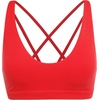 image:imageCRZ YOGA Butterlift Strappy Sports Bras for Women  Padded Low Cut Scoop Neck Cross Back Pilates Yoga TopDeep Red