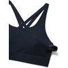 image:imageCRZ YOGA Butterlift Wide Criss Cross Straps Supportive Sports Bras for Women  Medium Impact Strappy Gym Padded Workout TopTrue Navy