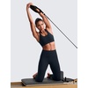 image:imageCRZ YOGA Butterlift Wide Criss Cross Straps Supportive Sports Bras for Women  Medium Impact Strappy Gym Padded Workout TopTrue Navy