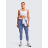 image:imageCRZ YOGA Butterlift Wide Criss Cross Straps Supportive Sports Bras for Women  Medium Impact Strappy Gym Padded Workout TopWhite
