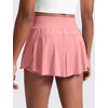 image:imageCRZ YOGA Girls 2 in 1 Athletic Flowy Shorts  Dance Tennis Soccer Casual Butterfly Skirts Liner Pockets Kids TeenLotus Pink