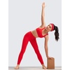 image:imageCRZ YOGA Girls Butterluxe U Back Sports Bra  Yoga Athletic Casual Tops Scoop Neck Padded Crop Kids TeenDeep Red