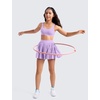 image:imageCRZ YOGA Girls Butterluxe U Back Sports Bra  Yoga Athletic Casual Tops Scoop Neck Padded Crop Kids TeenElfin Purple