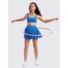 image:imageCRZ YOGA Girls Butterluxe U Back Sports Bra  Yoga Athletic Casual Tops Scoop Neck Padded Crop Kids TeenSparkle Blue