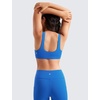 image:imageCRZ YOGA Girls Butterluxe U Back Sports Bra  Yoga Athletic Casual Tops Scoop Neck Padded Crop Kids TeenSparkle Blue