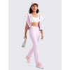 image:imageCRZ YOGA Girls Butterluxe U Back Sports Bra  Yoga Athletic Casual Tops Scoop Neck Padded Crop Kids TeenWhite