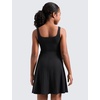 image:imageCRZ YOGA Girls Cloudweight Double Lined Square Neck Casual Dress  Dance Tennis Athletic Pockets Knee Length Sleeveless TeenBlack