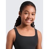 image:imageCRZ YOGA Girls Cloudweight Double Lined Square Neck Casual Dress  Dance Tennis Athletic Pockets Knee Length Sleeveless TeenBlack