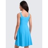 image:imageCRZ YOGA Girls Cloudweight Double Lined Square Neck Casual Dress  Dance Tennis Athletic Pockets Knee Length Sleeveless TeenKayak Blue
