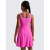image:imageCRZ YOGA Girls Cloudweight Double Lined Square Neck Casual Dress  Dance Tennis Athletic Pockets Knee Length Sleeveless TeenLight Purple